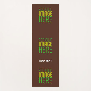 MODERN EDITABLE SIMPLE BROWN IMAGE TEXT TEMPLATE YOGA MAT