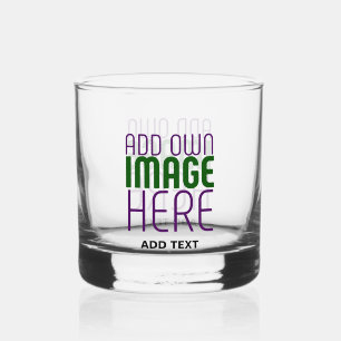 MODERN EDITABLE SIMPLE CLEAR IMAGE TEXT TEMPLATE WHISKEY GLASS