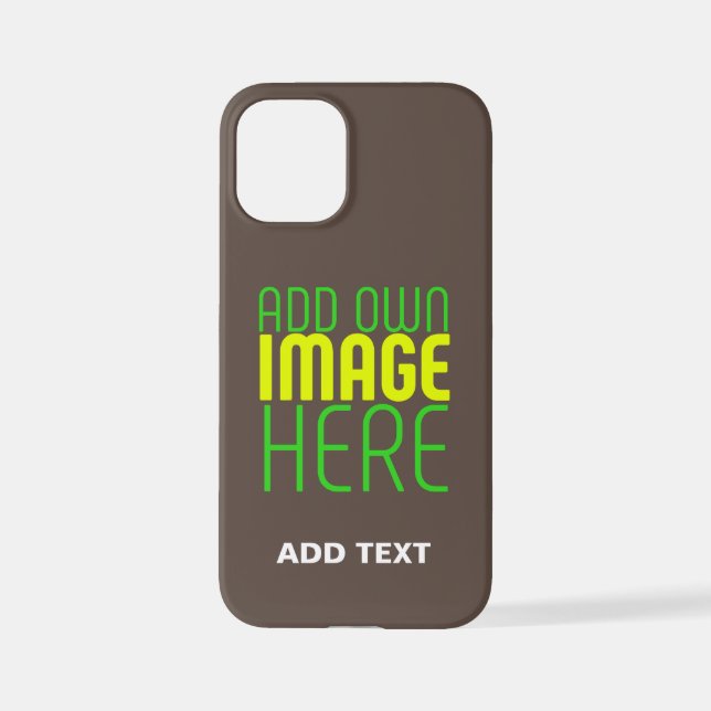 MODERN EDITABLE SIMPLE COFFEE IMAGE TEXT TEMPLATE iPhone CASE (Back)