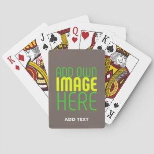 MODERN EDITABLE SIMPLE COFFEE IMAGE TEXT TEMPLATE PLAYING CARDS