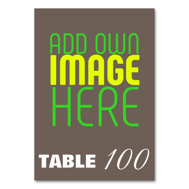 MODERN EDITABLE SIMPLE COFFEE IMAGE TEXT TEMPLATE TABLE NUMBER (Front)