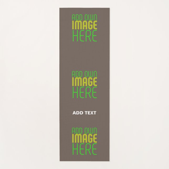 MODERN EDITABLE SIMPLE COFFEE IMAGE TEXT TEMPLATE YOGA MAT (Front)