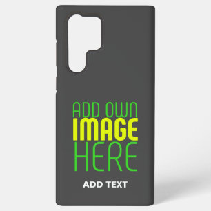 MODERN EDITABLE SIMPLE GREY IMAGE TEXT TEMPLATE SAMSUNG GALAXY CASE