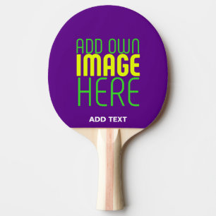 MODERN EDITABLE SIMPLE INDIGO IMAGE TEXT TEMPLATE PING PONG PADDLE