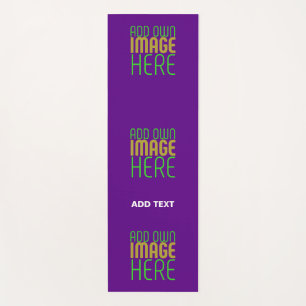 MODERN EDITABLE SIMPLE INDIGO IMAGE TEXT TEMPLATE YOGA MAT