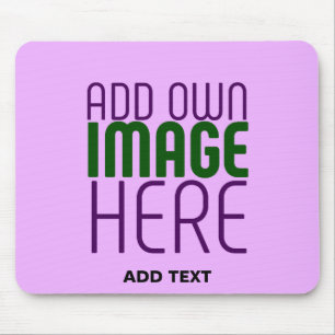 MODERN EDITABLE SIMPLE MAUVE IMAGE TEXT TEMPLATE MOUSE MAT