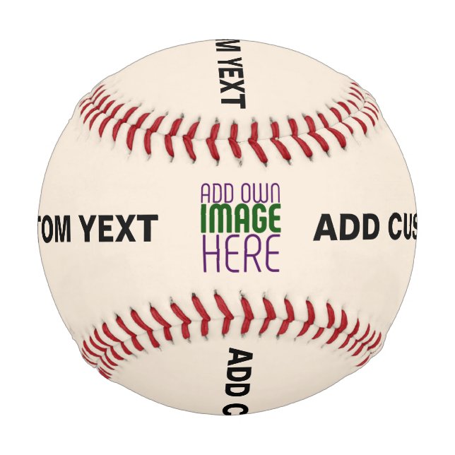 MODERN EDITABLE SIMPLE NATURAL IMAGE TEXT TEMPLATE BASEBALL (Front)