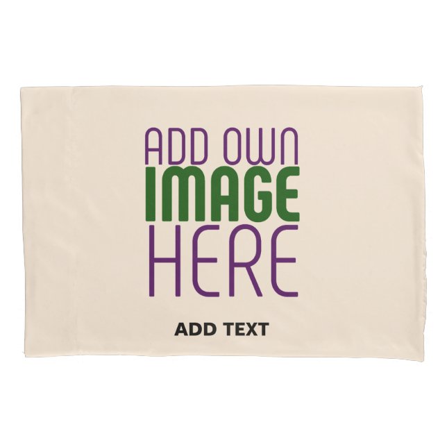 MODERN EDITABLE SIMPLE NATURAL IMAGE TEXT TEMPLATE PILLOWCASE (Front)