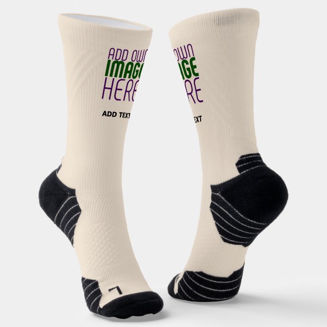MODERN EDITABLE SIMPLE NATURAL IMAGE TEXT TEMPLATE SOCKS (Angled)