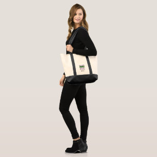 MODERN EDITABLE SIMPLE NATURAL IMAGE TEXT TEMPLATE TOTE BAG