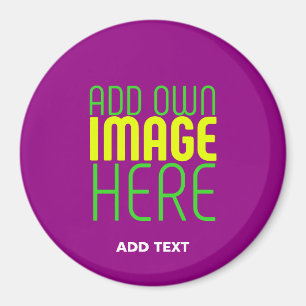 MODERN EDITABLE SIMPLE PURPLE IMAGE TEXT TEMPLATE MAGNET