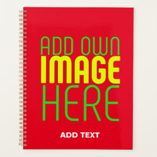MODERN EDITABLE SIMPLE RED IMAGE TEXT TEMPLATE PLANNER