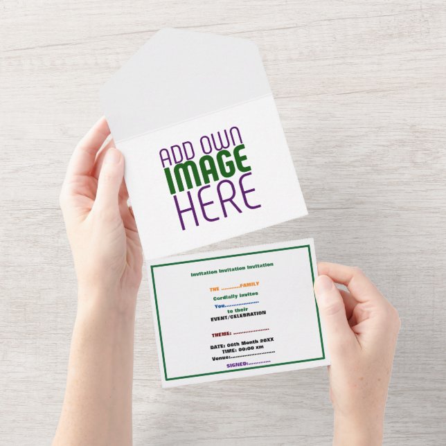 MODERN EDITABLE SIMPLE WHITE IMAGE TEXT TEMPLATE (Tearaway)