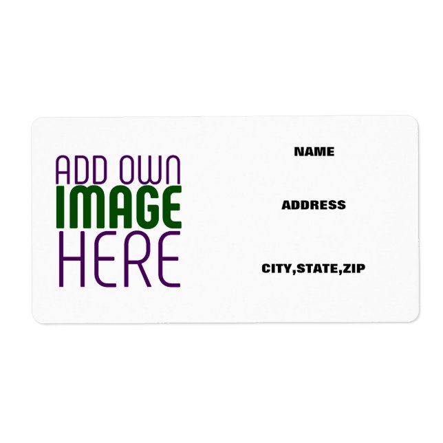 MODERN EDITABLE SIMPLE WHITE IMAGE TEXT TEMPLATE (Front)