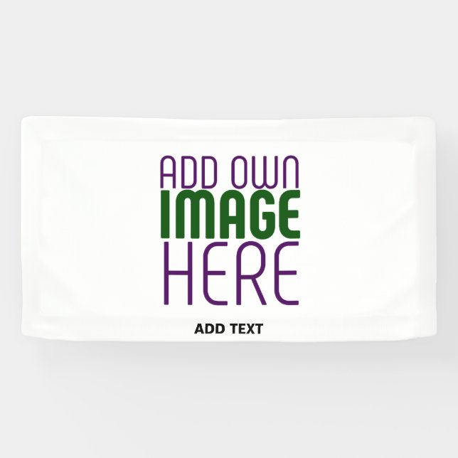 MODERN EDITABLE SIMPLE WHITE IMAGE TEXT TEMPLATE BANNER (Horizontal)