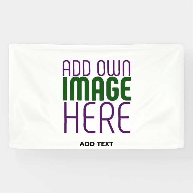 MODERN EDITABLE SIMPLE WHITE IMAGE TEXT TEMPLATE BANNER (Horizontal)