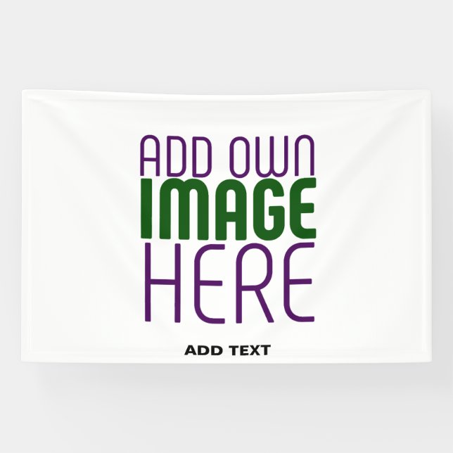 MODERN EDITABLE SIMPLE WHITE IMAGE TEXT TEMPLATE BANNER (Horizontal)