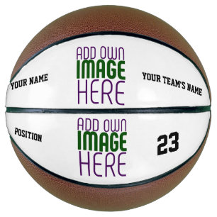 MODERN EDITABLE SIMPLE WHITE IMAGE TEXT TEMPLATE BASKETBALL