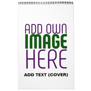 MODERN EDITABLE SIMPLE WHITE IMAGE TEXT TEMPLATE CALENDAR