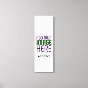 MODERN EDITABLE SIMPLE WHITE IMAGE TEXT TEMPLATE CANVAS PRINT