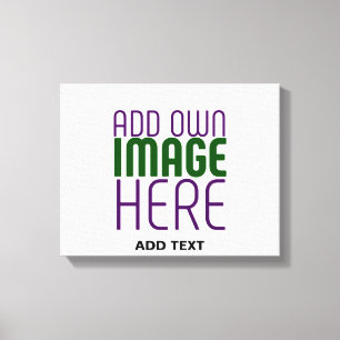 MODERN EDITABLE SIMPLE WHITE IMAGE TEXT TEMPLATE CANVAS PRINT