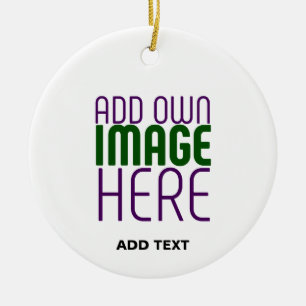 MODERN EDITABLE SIMPLE WHITE IMAGE TEXT TEMPLATE CERAMIC TREE DECORATION