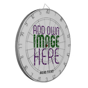 MODERN EDITABLE SIMPLE WHITE IMAGE TEXT TEMPLATE DARTBOARD