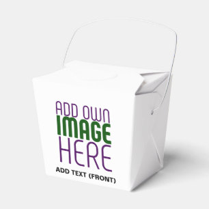 MODERN EDITABLE SIMPLE WHITE IMAGE TEXT TEMPLATE FAVOUR BOX