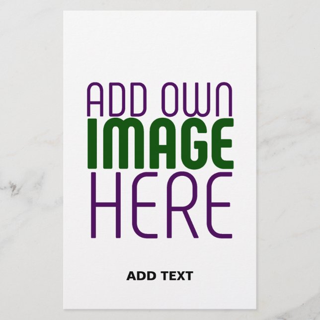 MODERN EDITABLE SIMPLE WHITE IMAGE TEXT TEMPLATE FLYER (Front)