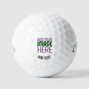 MODERN EDITABLE SIMPLE WHITE IMAGE TEXT TEMPLATE GOLF BALLS