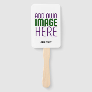 MODERN EDITABLE SIMPLE WHITE IMAGE TEXT TEMPLATE HAND FAN