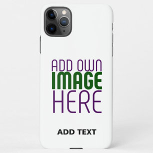 MODERN EDITABLE SIMPLE WHITE IMAGE TEXT TEMPLATE iPhone 11Pro MAX CASE