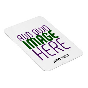 MODERN EDITABLE SIMPLE WHITE IMAGE TEXT TEMPLATE MAGNET