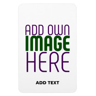 MODERN EDITABLE SIMPLE WHITE IMAGE TEXT TEMPLATE MAGNET