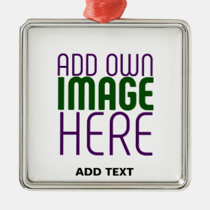 MODERN EDITABLE SIMPLE WHITE IMAGE TEXT TEMPLATE METAL TREE DECORATION