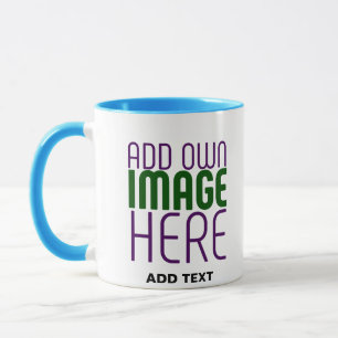 MODERN EDITABLE SIMPLE WHITE IMAGE TEXT TEMPLATE MUG