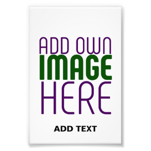 MODERN EDITABLE SIMPLE WHITE IMAGE TEXT TEMPLATE PHOTO PRINT