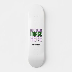MODERN EDITABLE SIMPLE WHITE IMAGE TEXT TEMPLATE SKATEBOARD