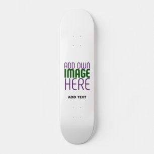 MODERN EDITABLE SIMPLE WHITE IMAGE TEXT TEMPLATE SKATEBOARD