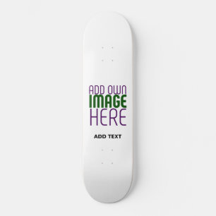 MODERN EDITABLE SIMPLE WHITE IMAGE TEXT TEMPLATE SKATEBOARD