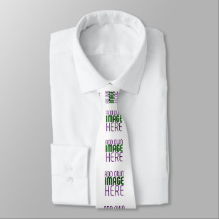 MODERN EDITABLE SIMPLE WHITE IMAGE TEXT TEMPLATE TIE