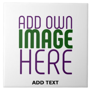 MODERN EDITABLE SIMPLE WHITE IMAGE TEXT TEMPLATE TILE