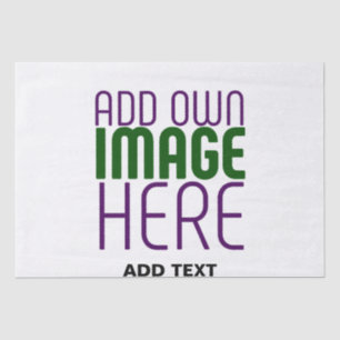 MODERN EDITABLE SIMPLE WHITE IMAGE TEXT TEMPLATE TISSUE PAPER