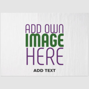 MODERN EDITABLE SIMPLE WHITE IMAGE TEXT TEMPLATE TISSUE PAPER