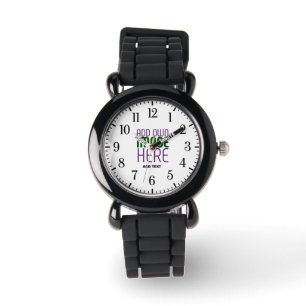 MODERN EDITABLE SIMPLE WHITE IMAGE TEXT TEMPLATE WATCH
