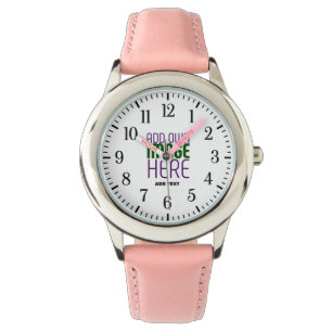 MODERN EDITABLE SIMPLE WHITE IMAGE TEXT TEMPLATE WATCH
