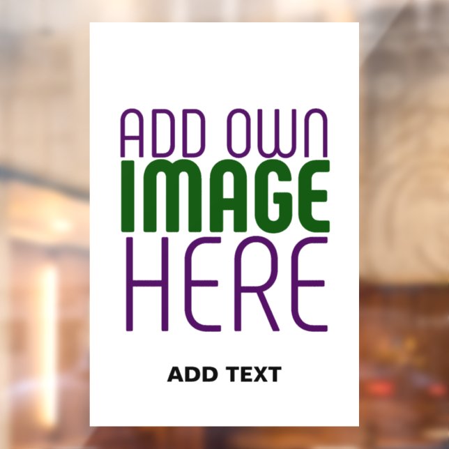 MODERN EDITABLE SIMPLE WHITE IMAGE TEXT TEMPLATE WINDOW CLING (Sheet 2)