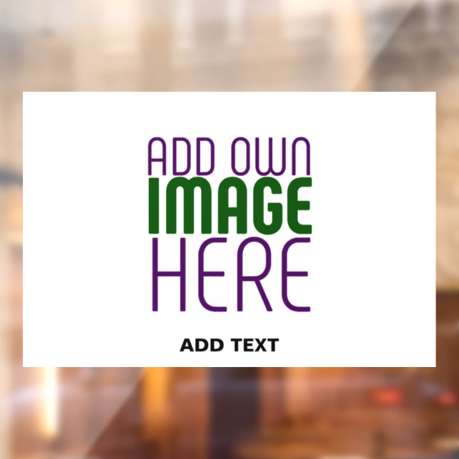 MODERN EDITABLE SIMPLE WHITE IMAGE TEXT TEMPLATE WINDOW CLING (Sheet 2)