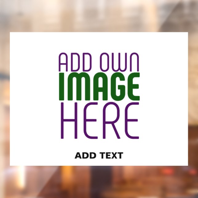 MODERN EDITABLE SIMPLE WHITE IMAGE TEXT TEMPLATE WINDOW CLING (Sheet 2)