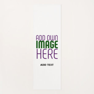 MODERN EDITABLE SIMPLE WHITE IMAGE TEXT TEMPLATE YOGA MAT